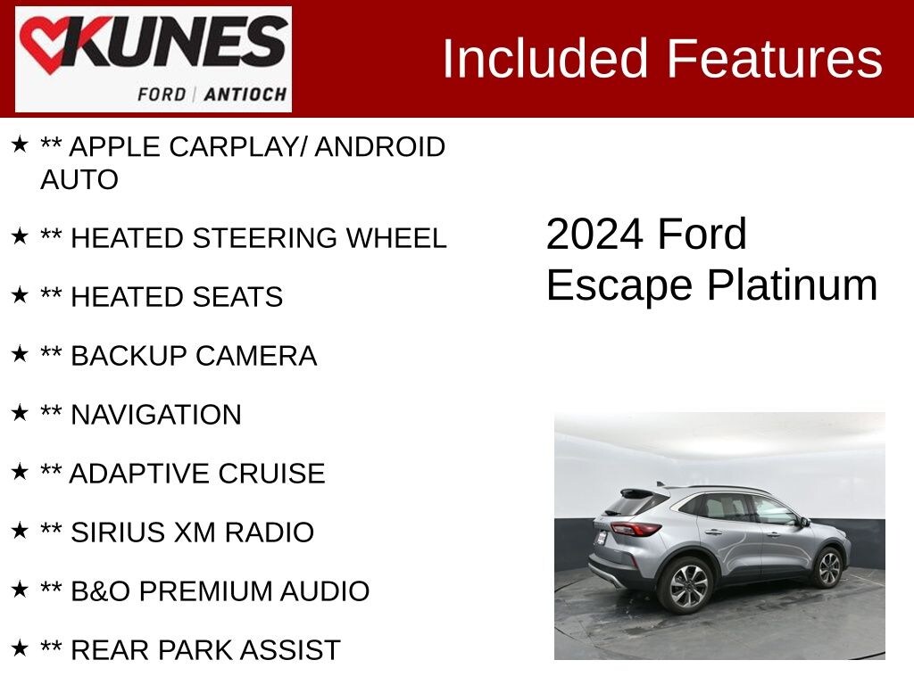 Used 2024 Ford Escape Platinum SUV
