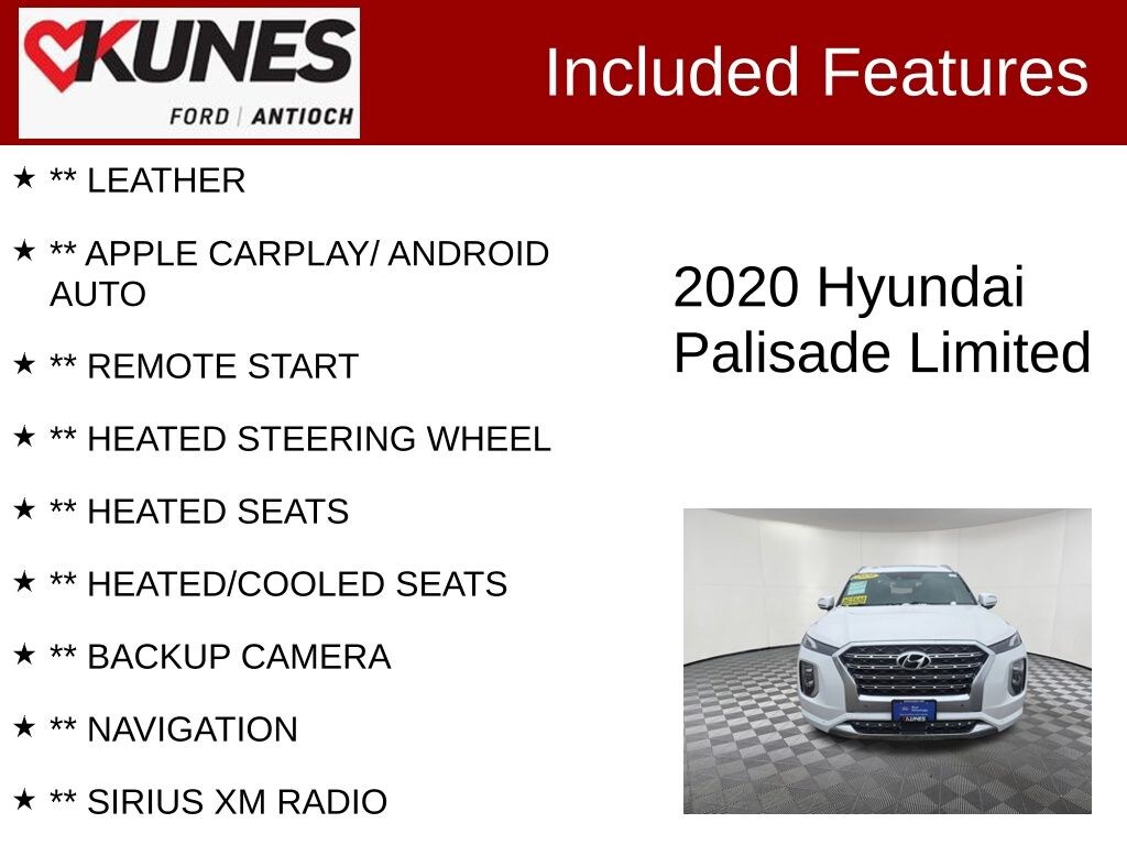Certified 2020 Hyundai Palisade Limited SUV
