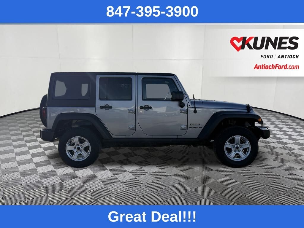 Used 2017 Jeep Wrangler JK Unlimited Sport 4x4 SUV
