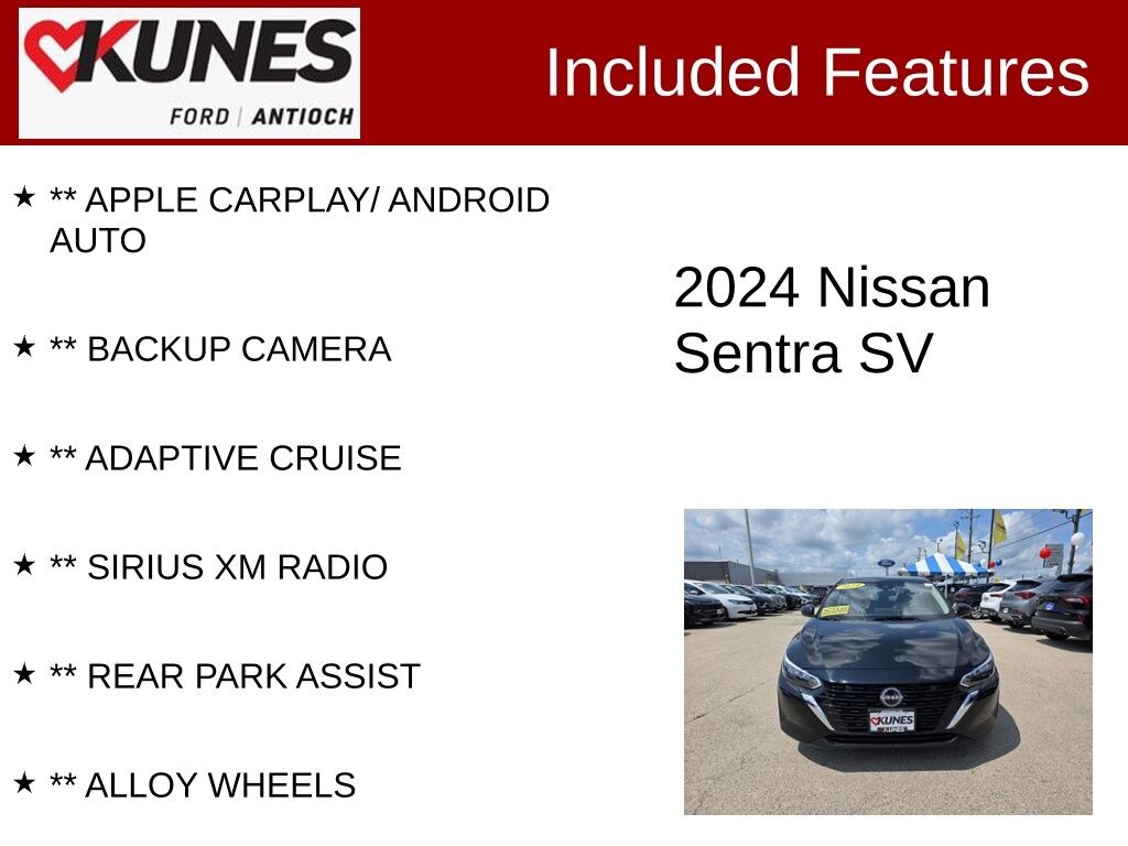 Used 2024 Nissan Sentra SV Sedan