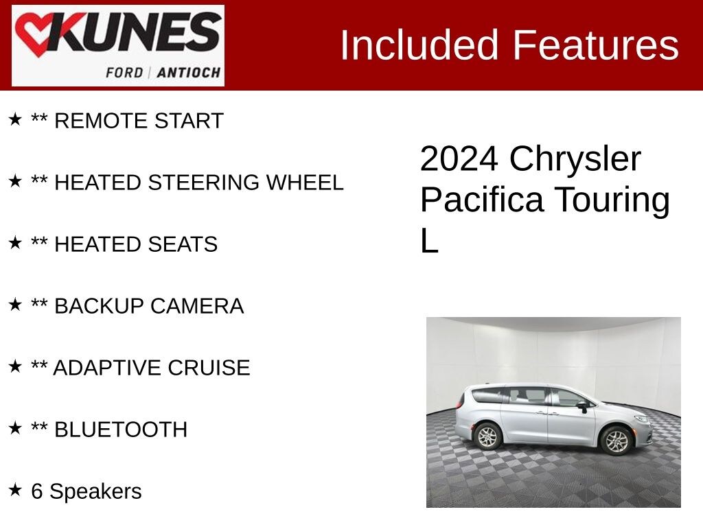 Used 2024 Chrysler Pacifica Touring L Van Passenger Van