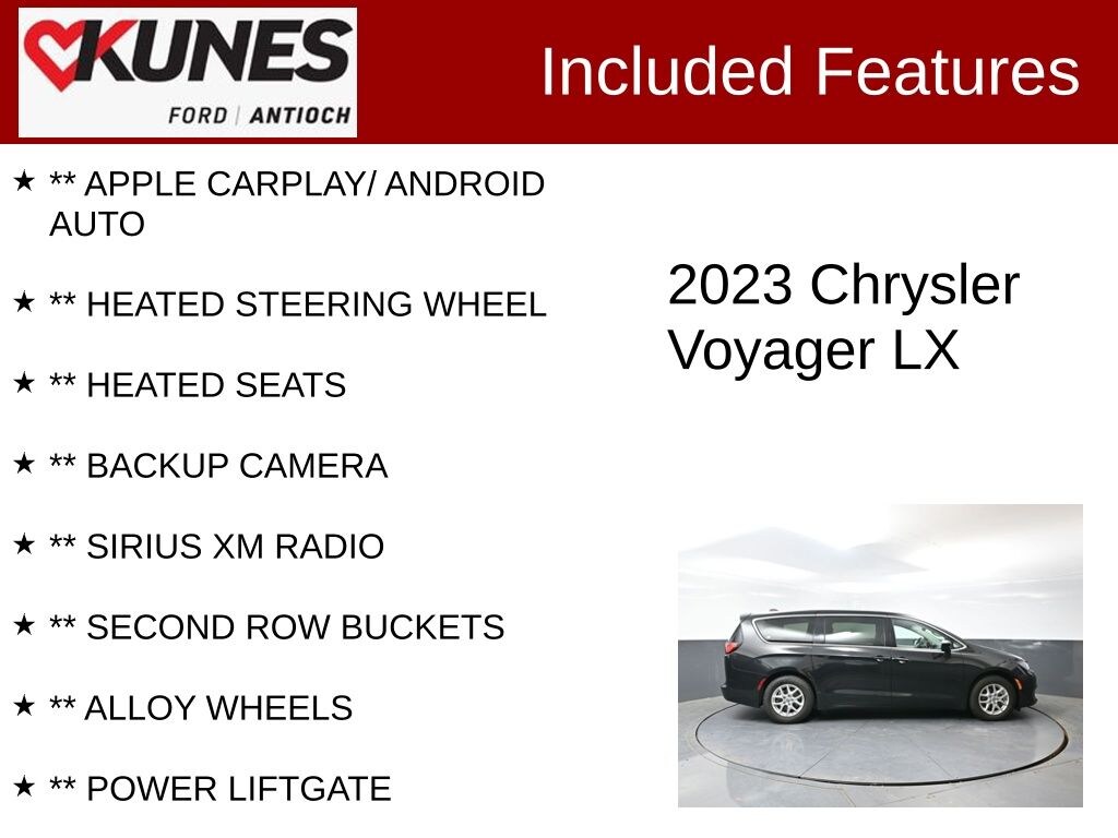 Certified 2023 Chrysler Voyager LX Van Passenger Van