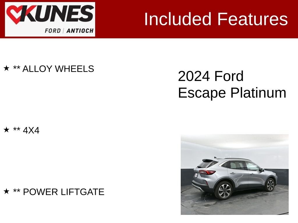 Used 2024 Ford Escape Platinum SUV