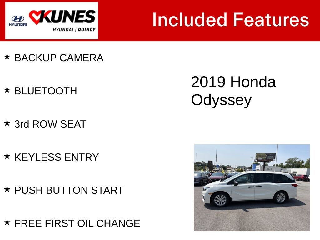 Used 2019 Honda Odyssey LX Van