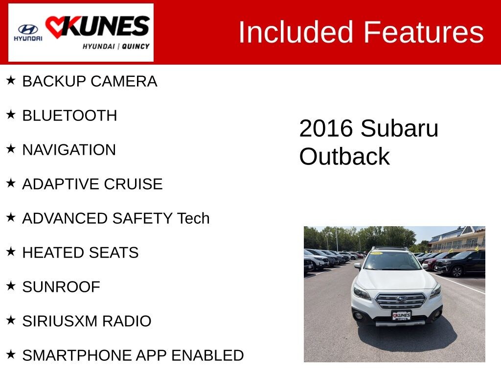 Used 2016 Subaru Outback 3.6R Limited SUV