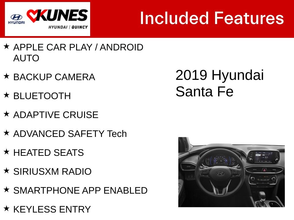Used 2019 Hyundai Santa Fe SEL 2.4 SUV