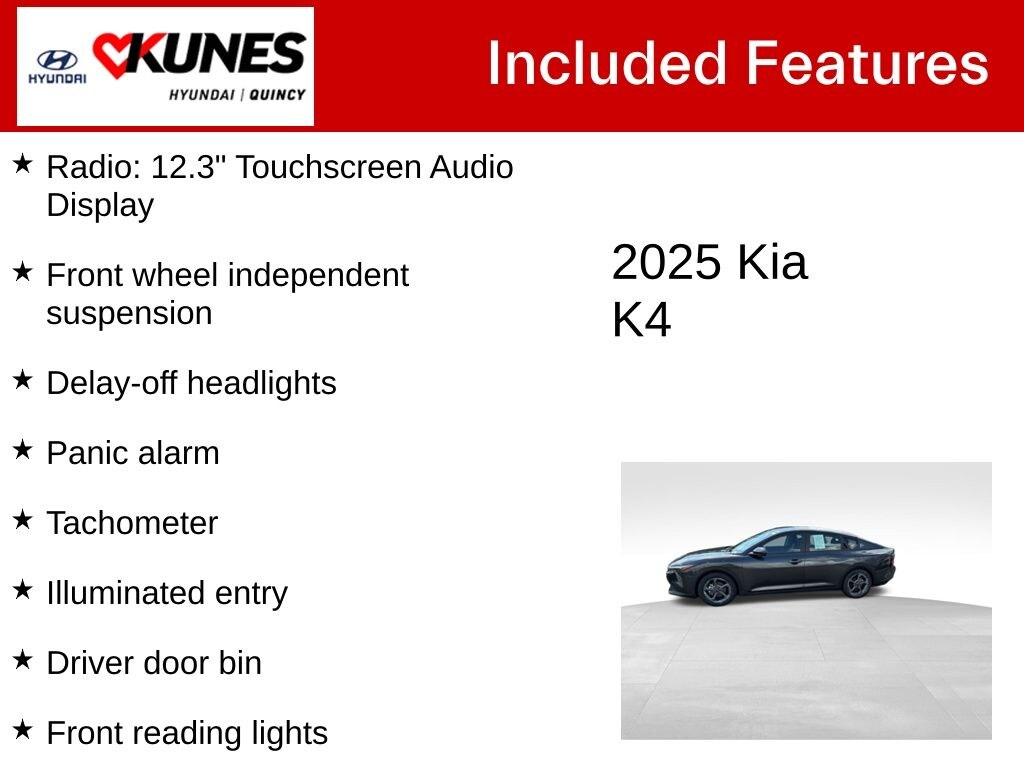 Used 2025 Kia K4 LXS Sedan