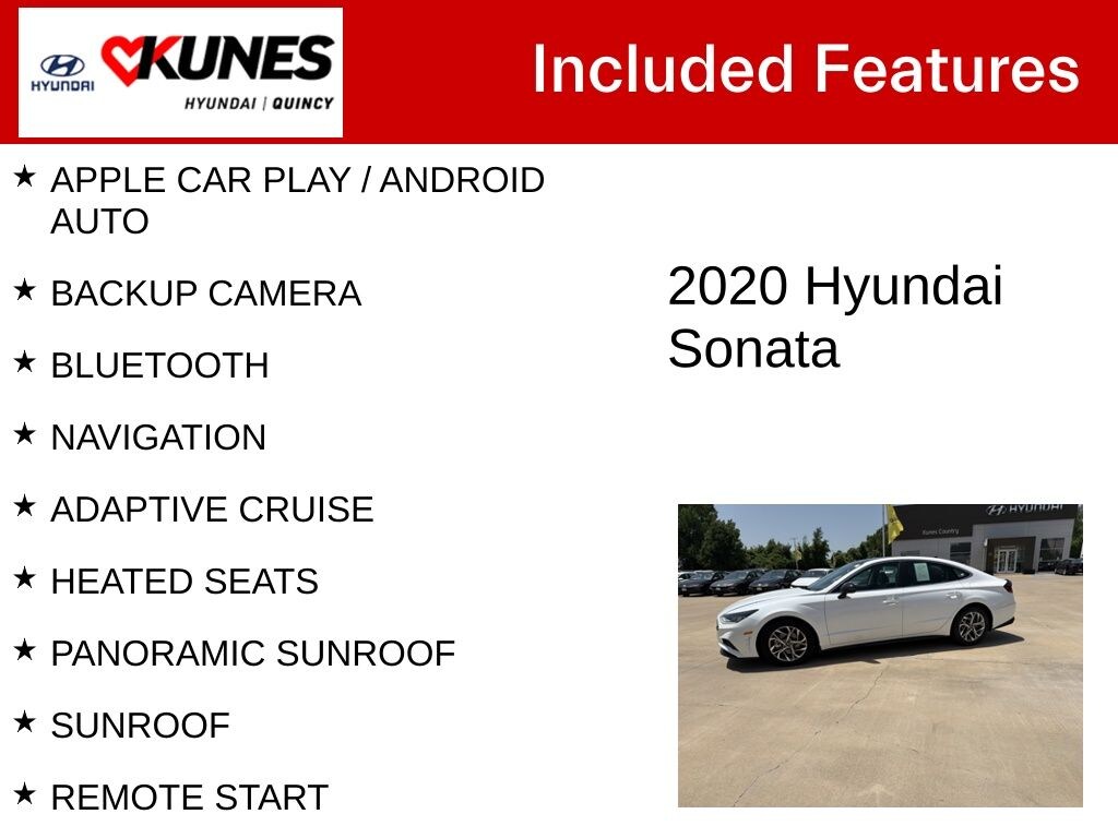 Used 2020 Hyundai Sonata SEL Sedan