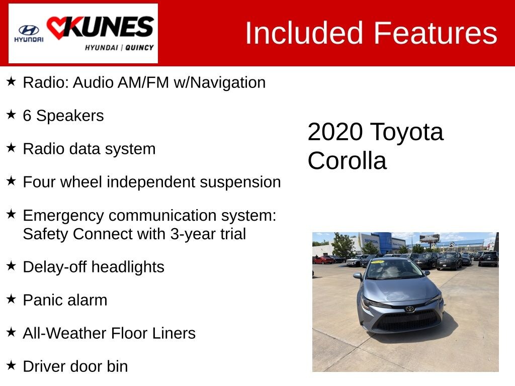 Used 2020 Toyota Corolla LE Sedan