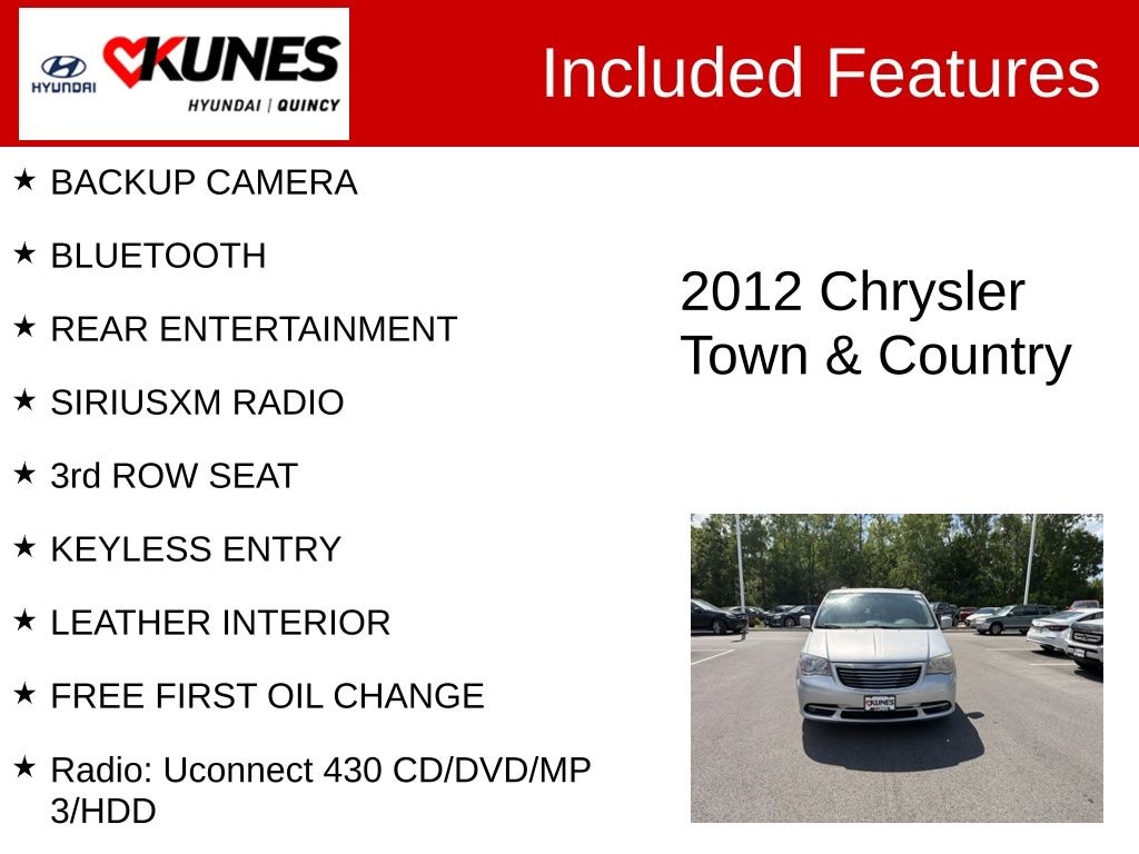 Used 2012 Chrysler Town & Country Touring Van LWB Passenger Van