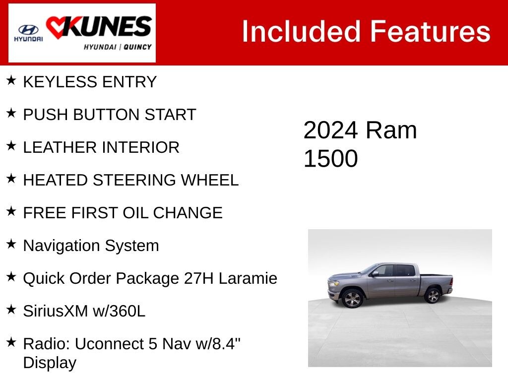 Used 2024 Ram 1500 Laramie Truck Crew Cab
