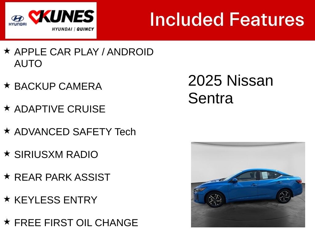 Used 2025 Nissan Sentra SV Sedan