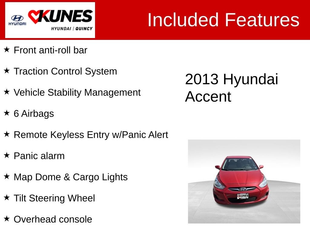 Used 2013 Hyundai Accent GLS Sedan