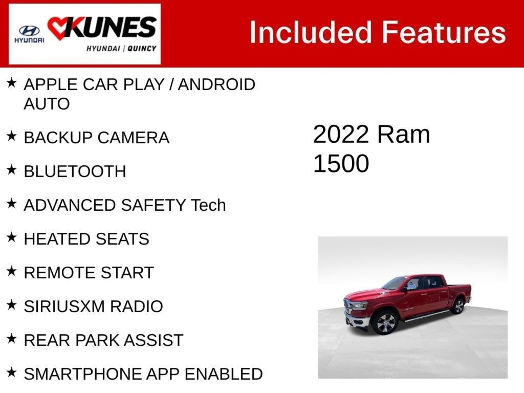 Used 2022 Ram 1500 Laramie Truck Crew Cab