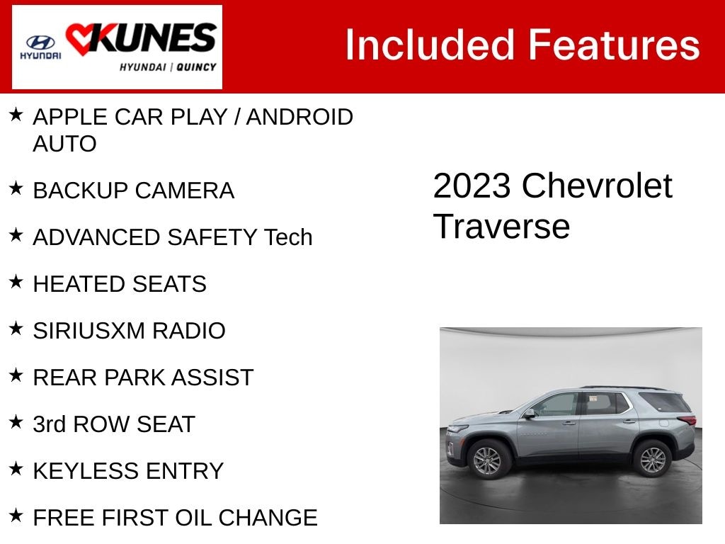 Used 2023 Chevrolet Traverse LT Cloth w/2FL SUV