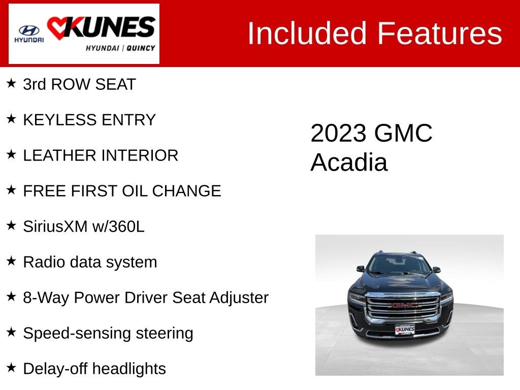 Used 2023 GMC Acadia SLT SUV