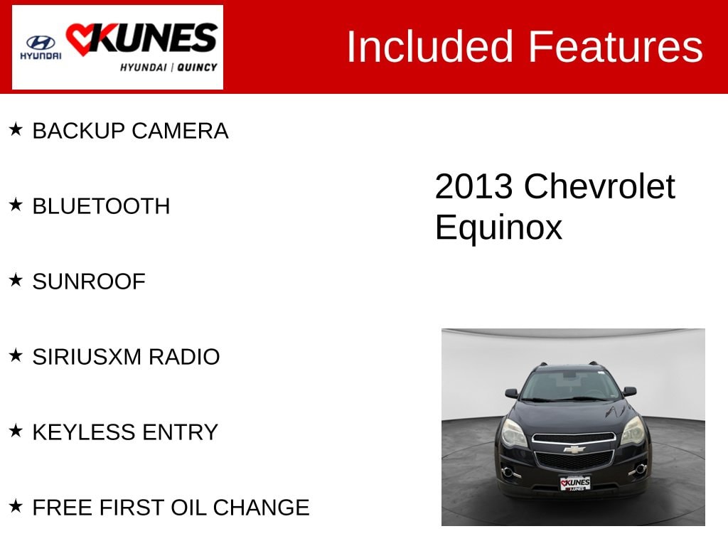 Used 2013 Chevrolet Equinox 2LT with VIN 2GNALPEK6D6176120 for sale in Quincy, IL