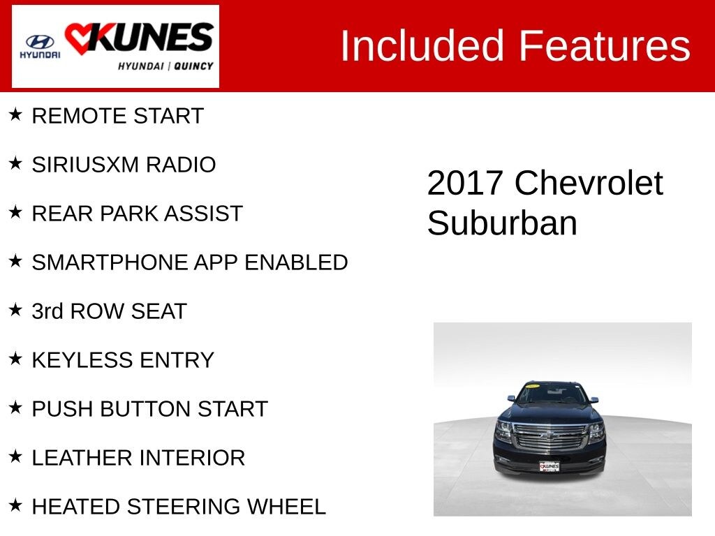 Used 2017 Chevrolet Suburban Premier SUV