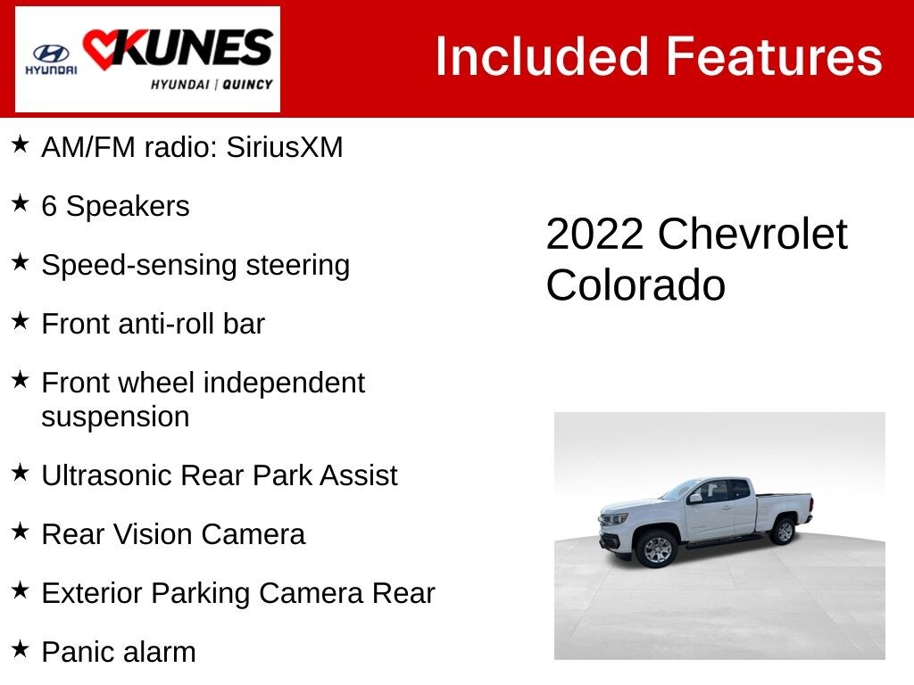 Used 2022 Chevrolet Colorado LT Truck Extended Cab