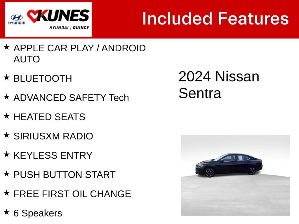 Used 2024 Nissan Sentra SV Sedan
