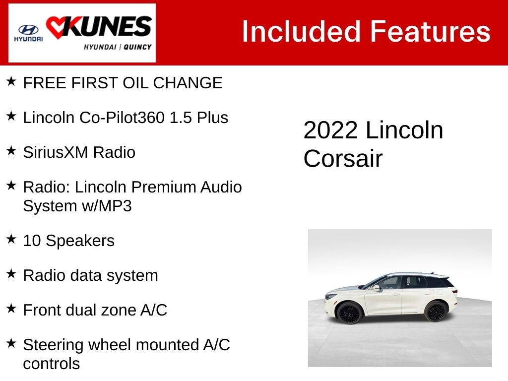 Used 2022 Lincoln Corsair Reserve SUV