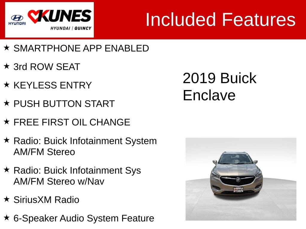 Used 2019 Buick Enclave Essence SUV