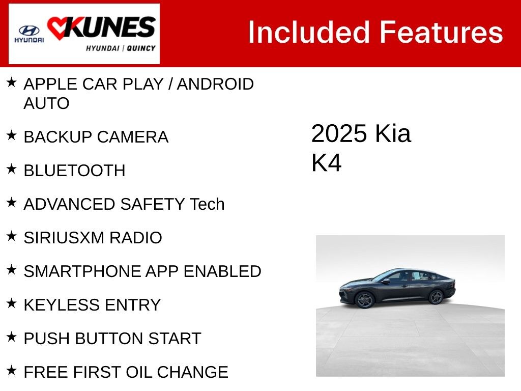 Used 2025 Kia K4 LXS Sedan