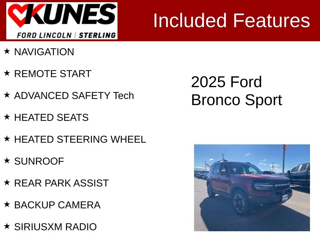 New 2025 Ford Bronco Sport Outer Banks SUV