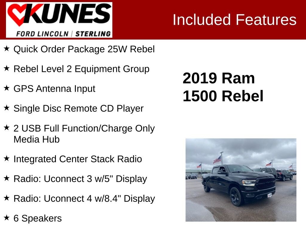 Used 2019 Ram 1500 Rebel Truck