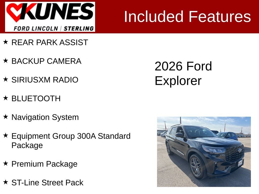New 2026 Ford Explorer ST-Line SUV