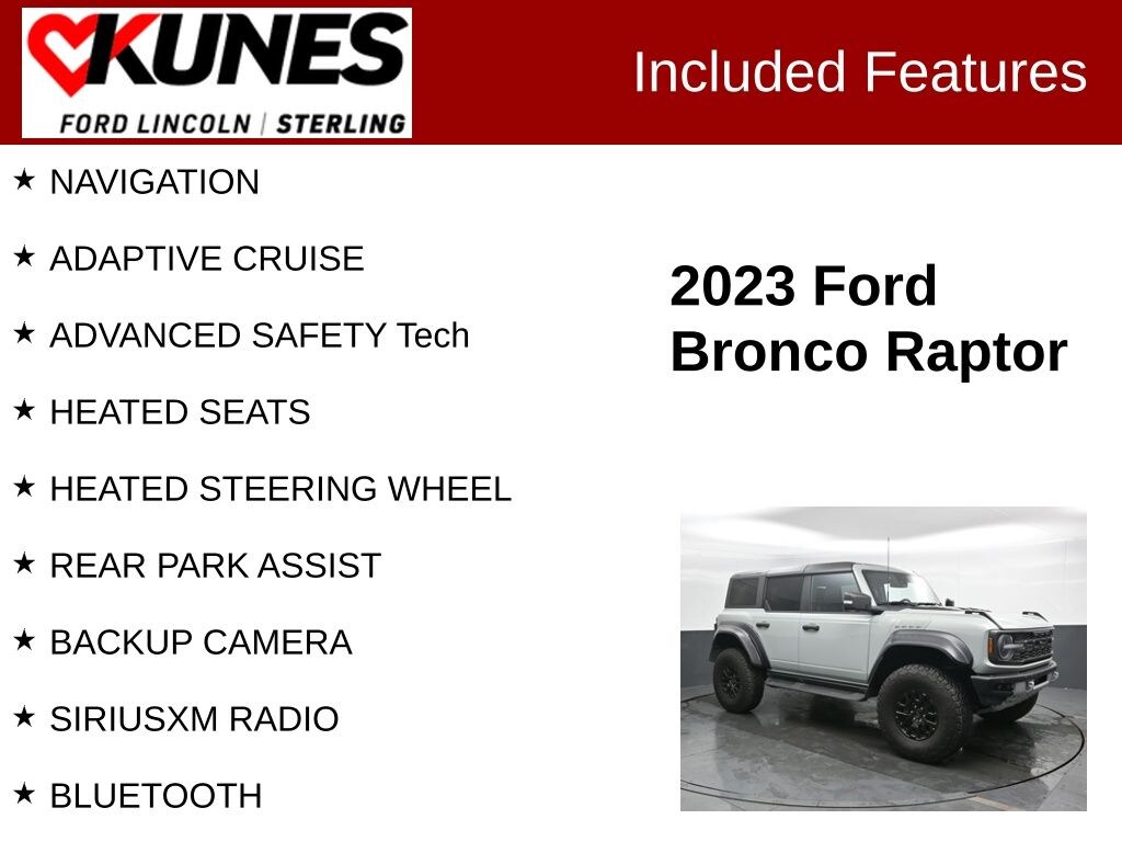 Used 2023 Ford Bronco Raptor SUV