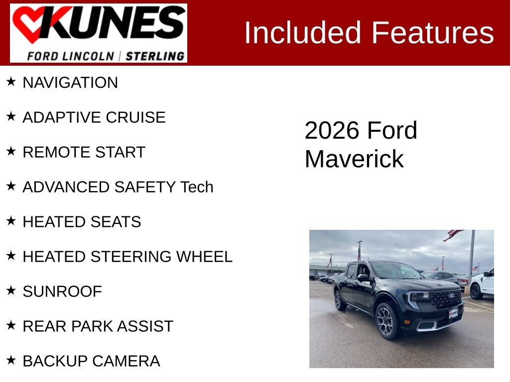 New 2026 Ford Maverick Lariat Truck SuperCrew