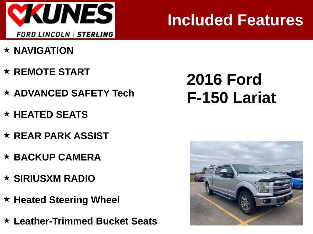 Used 2016 Ford F-150 Lariat Truck