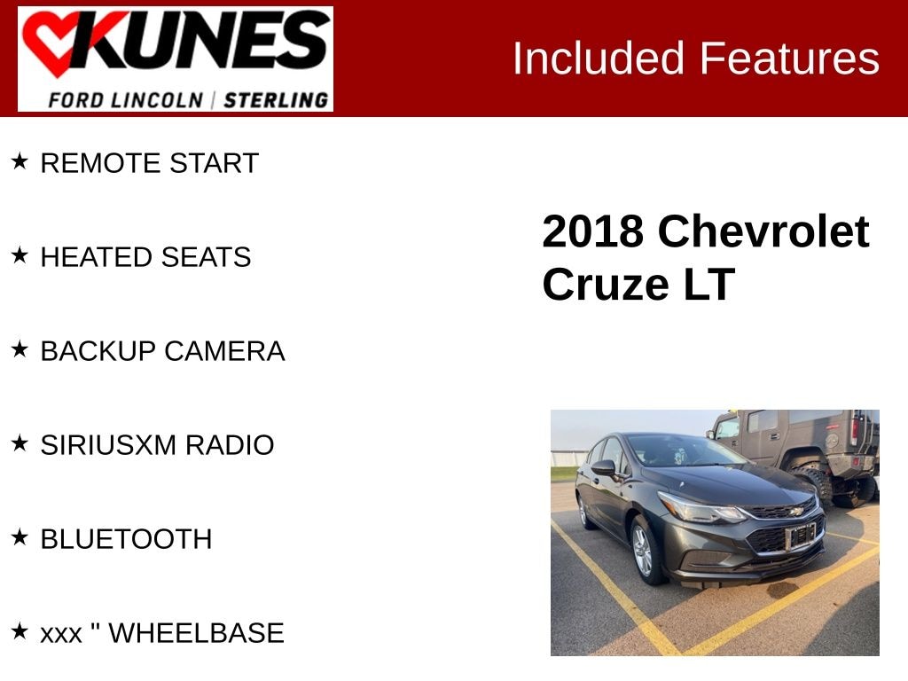Used 2018 Chevrolet Cruze LT Hatchback