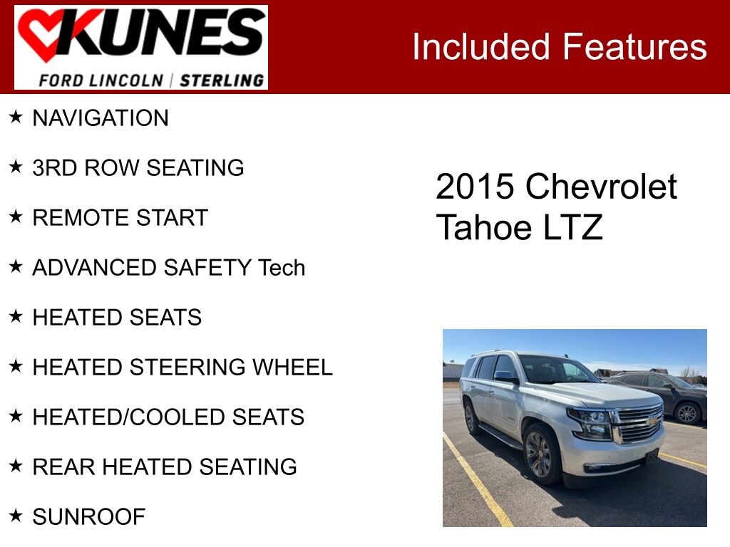 Used 2015 Chevrolet Tahoe LTZ SUV