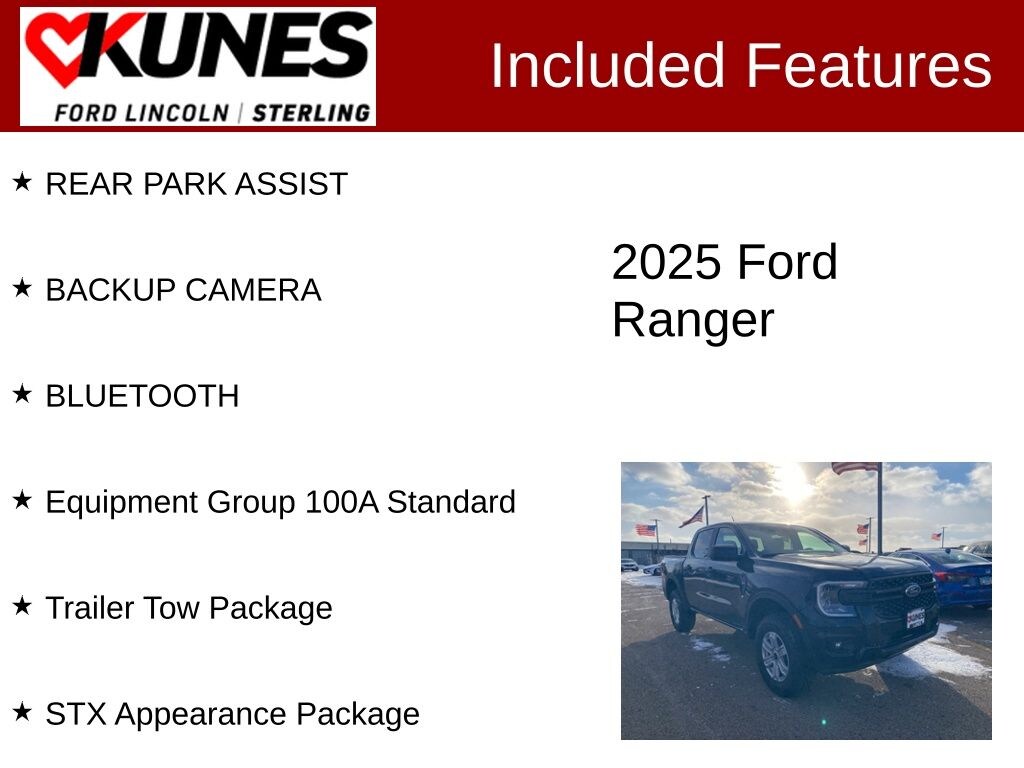 New 2025 Ford Ranger XL Truck SuperCrew