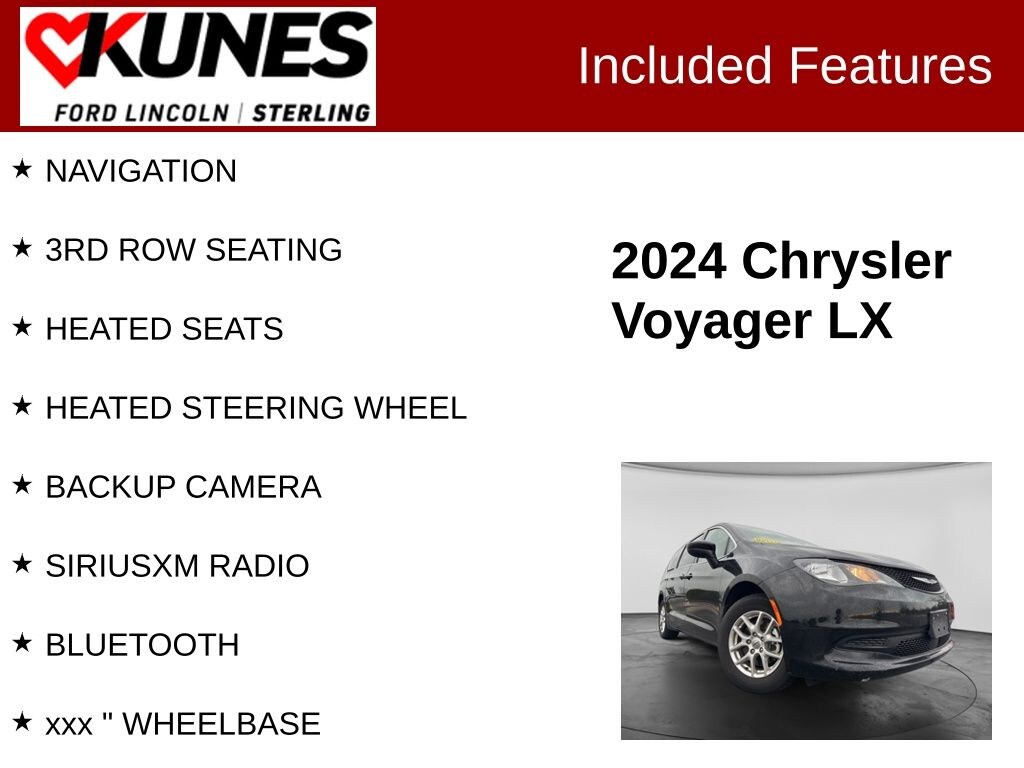 Certified 2024 Chrysler Voyager LX Minivan/Van