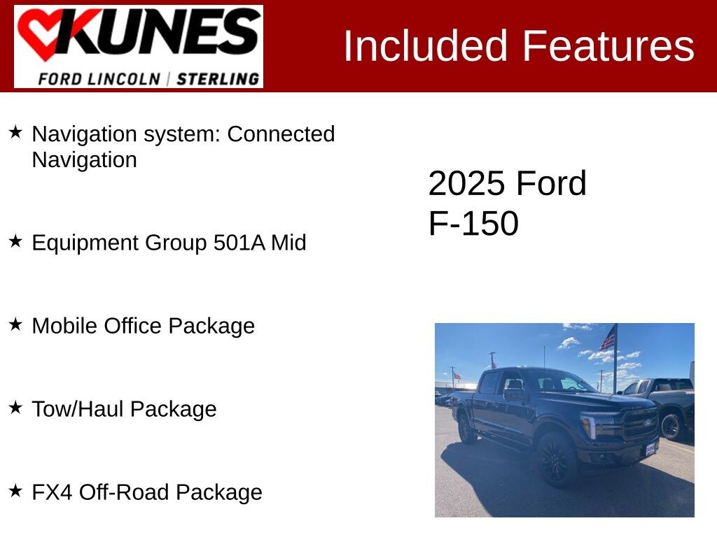 New 2025 Ford F-150 Lariat Truck SuperCrew Cab