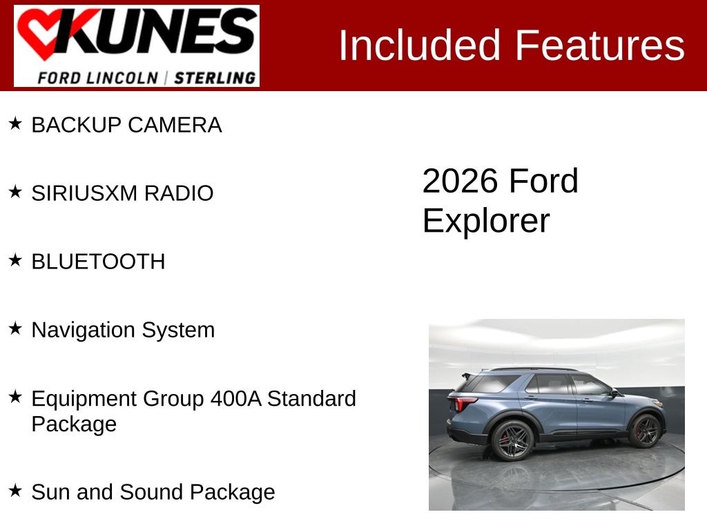 New 2026 Ford Explorer ST SUV