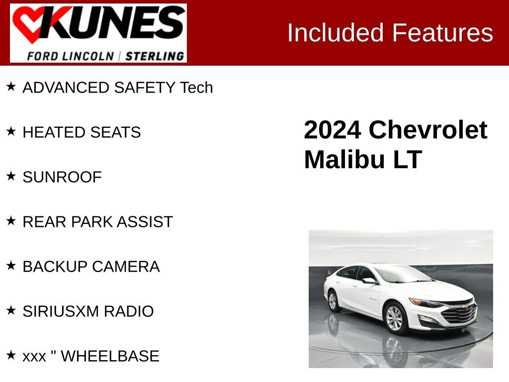 Used 2024 Chevrolet Malibu LT 1LT Sedan