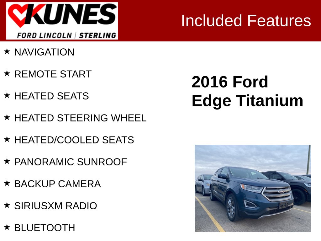 Certified 2016 Ford Edge Titanium 301A SUV