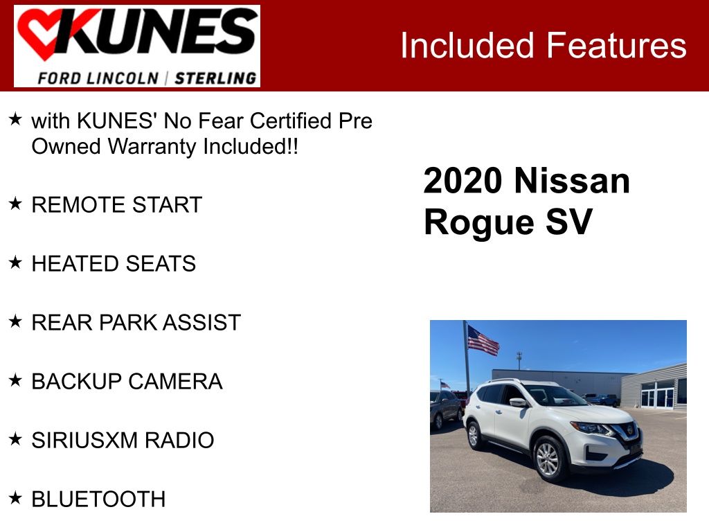 Used 2020 Nissan Rogue SV with VIN JN8AT2MV4LW120743 for sale in Sterling, IL