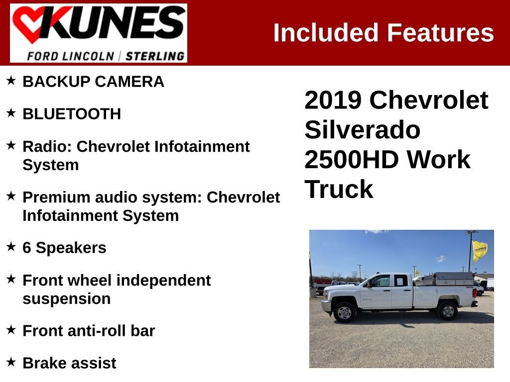 Used 2019 Chevrolet Silverado 2500HD Work Truck Truck