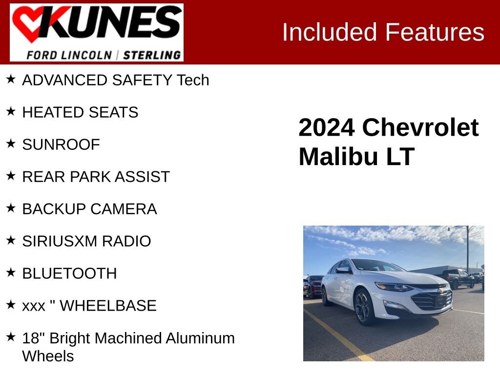 Used 2024 Chevrolet Malibu LT 1LT Sedan