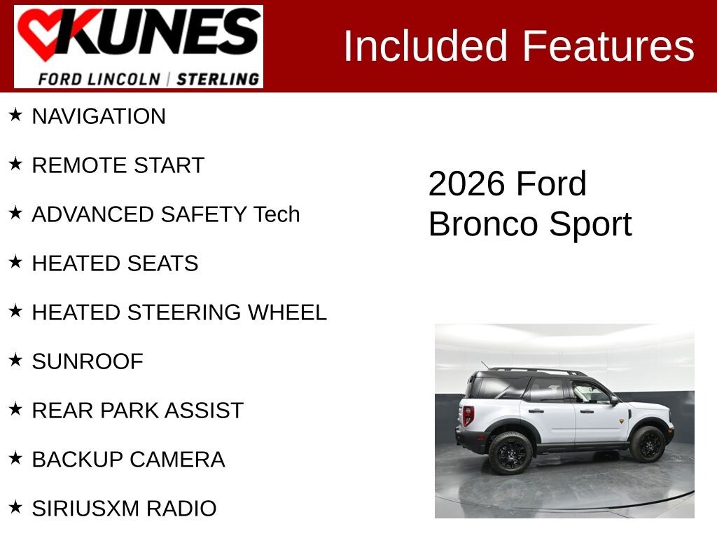 New 2026 Ford Bronco Sport Badlands SUV