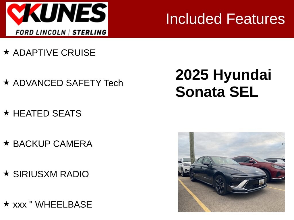 Used 2025 Hyundai Sonata SEL Sedan