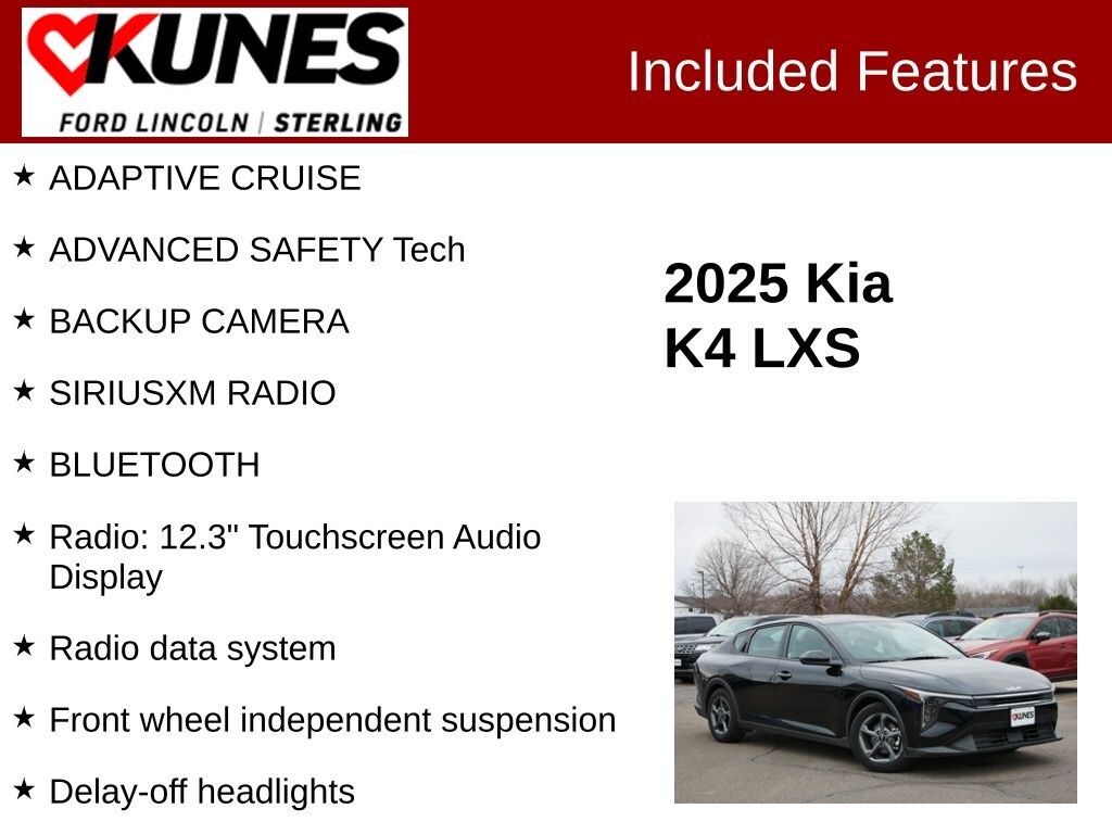 Used 2025 Kia K4 LXS Sedan