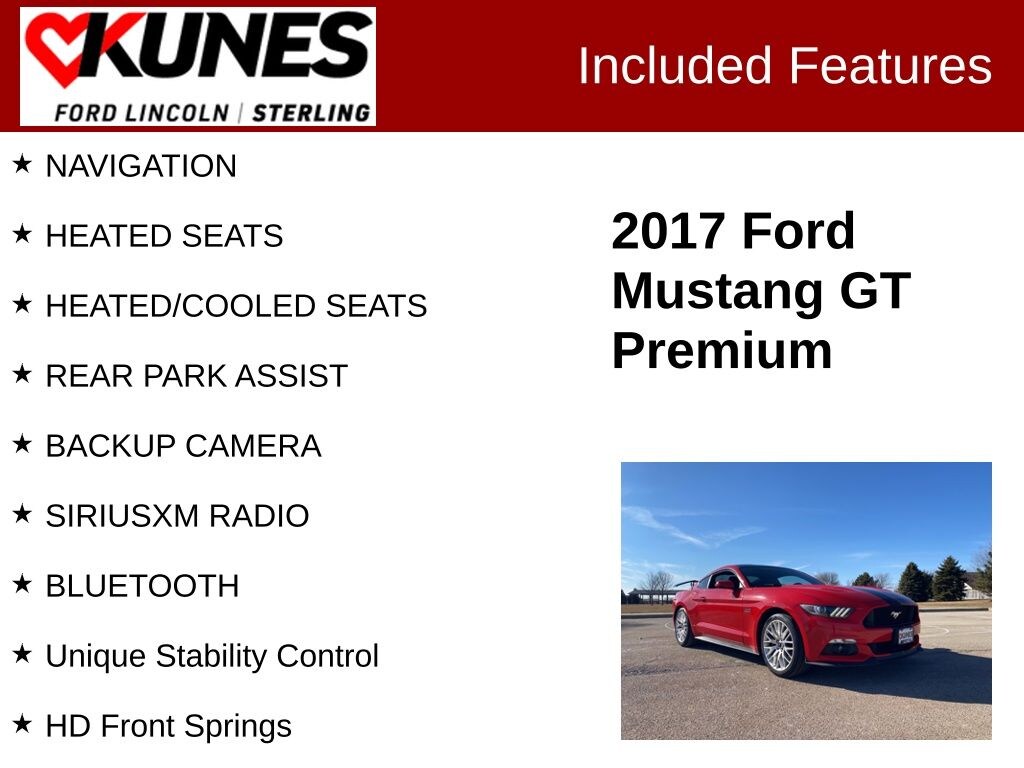 Certified 2017 Ford Mustang GT Premium Coupe