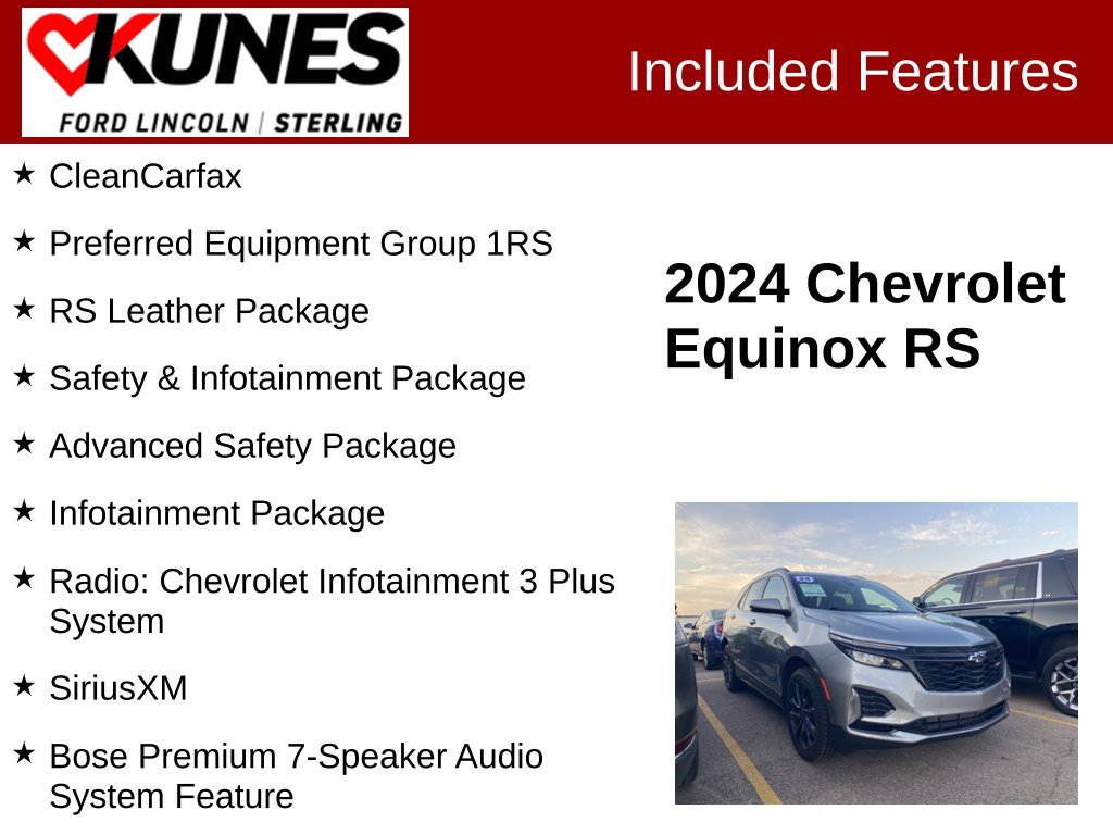 Certified 2024 Chevrolet Equinox RS SUV