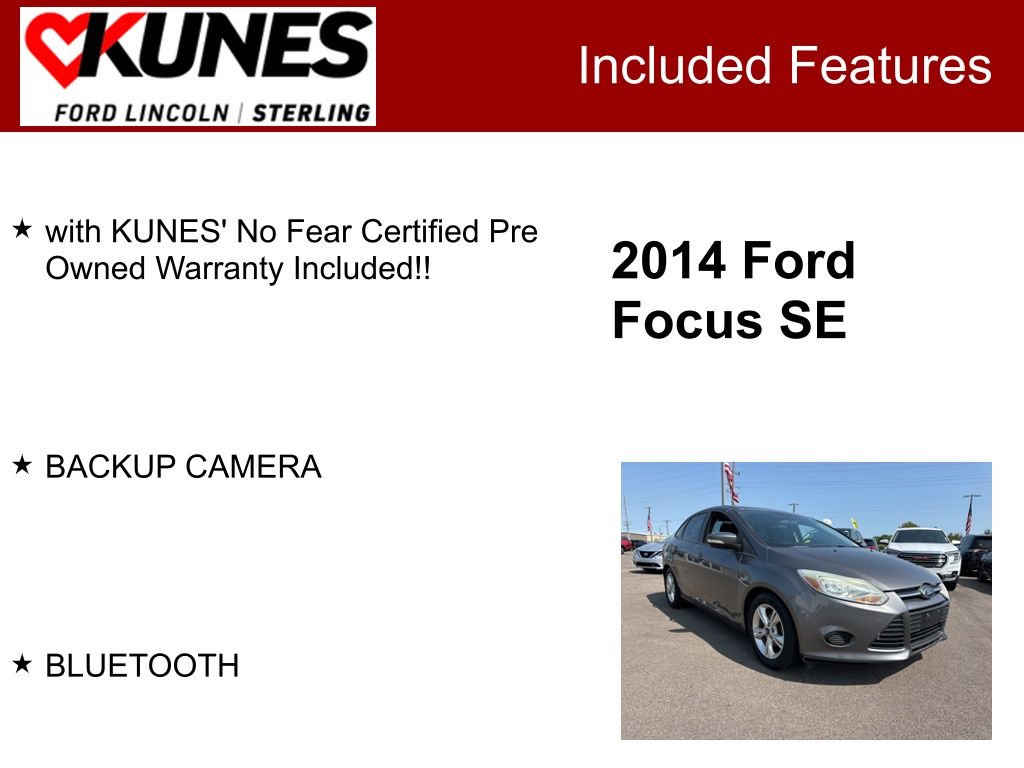 Used 2014 Ford Focus SE with VIN 1FADP3F21EL207161 for sale in Sterling, IL